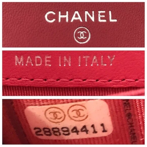 Chanel Continental Long Wallet Coral Pink Quilted Metallase Leather Classic Flap - Picture 10 of 10